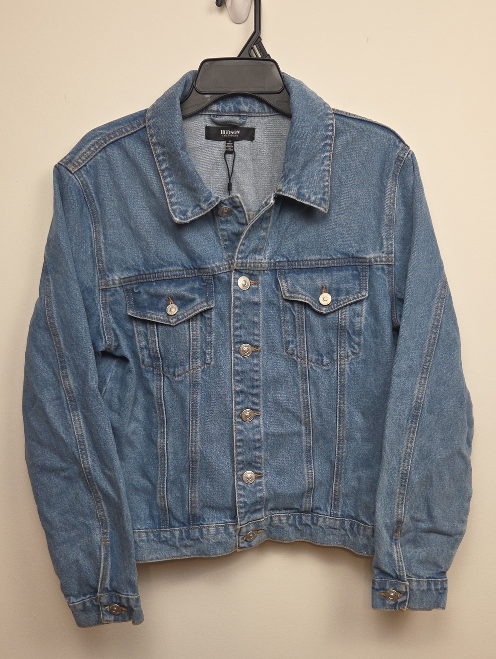 Hudson Jeans Women's Classic Cotton Denim Trucker Jacket Casual Plus Size - 1X
